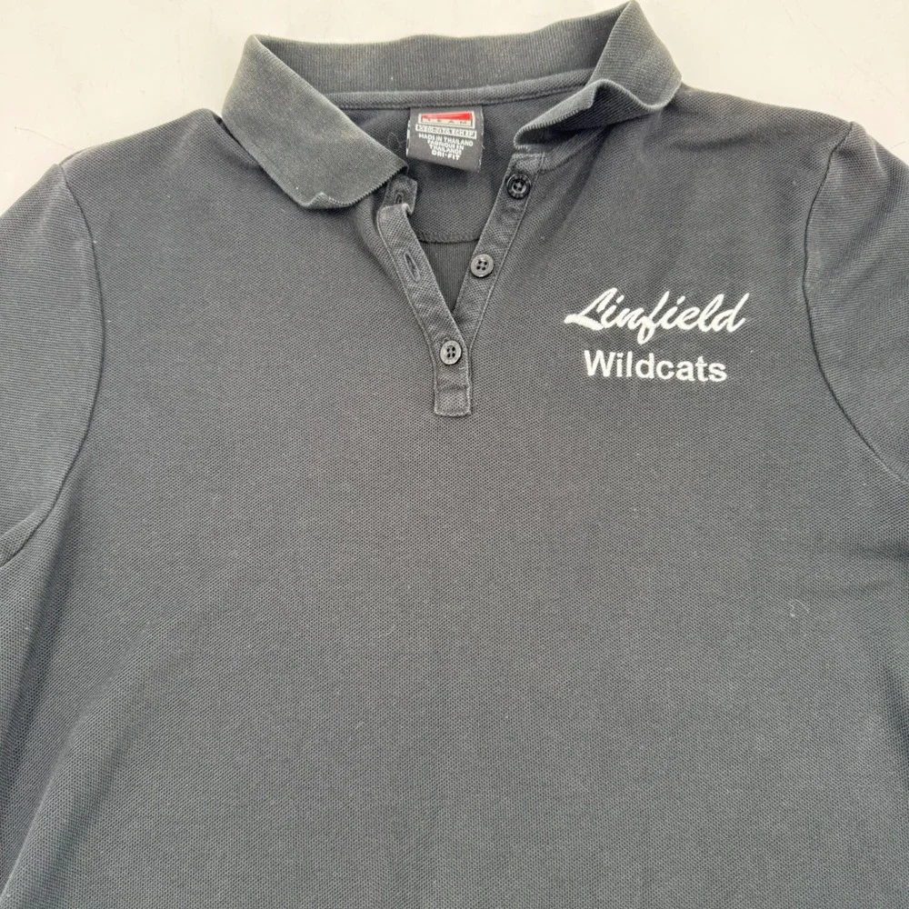 Nike Linfield Wildcats Womens Black Dri‎ Fit Polo Shirt XS 0-2